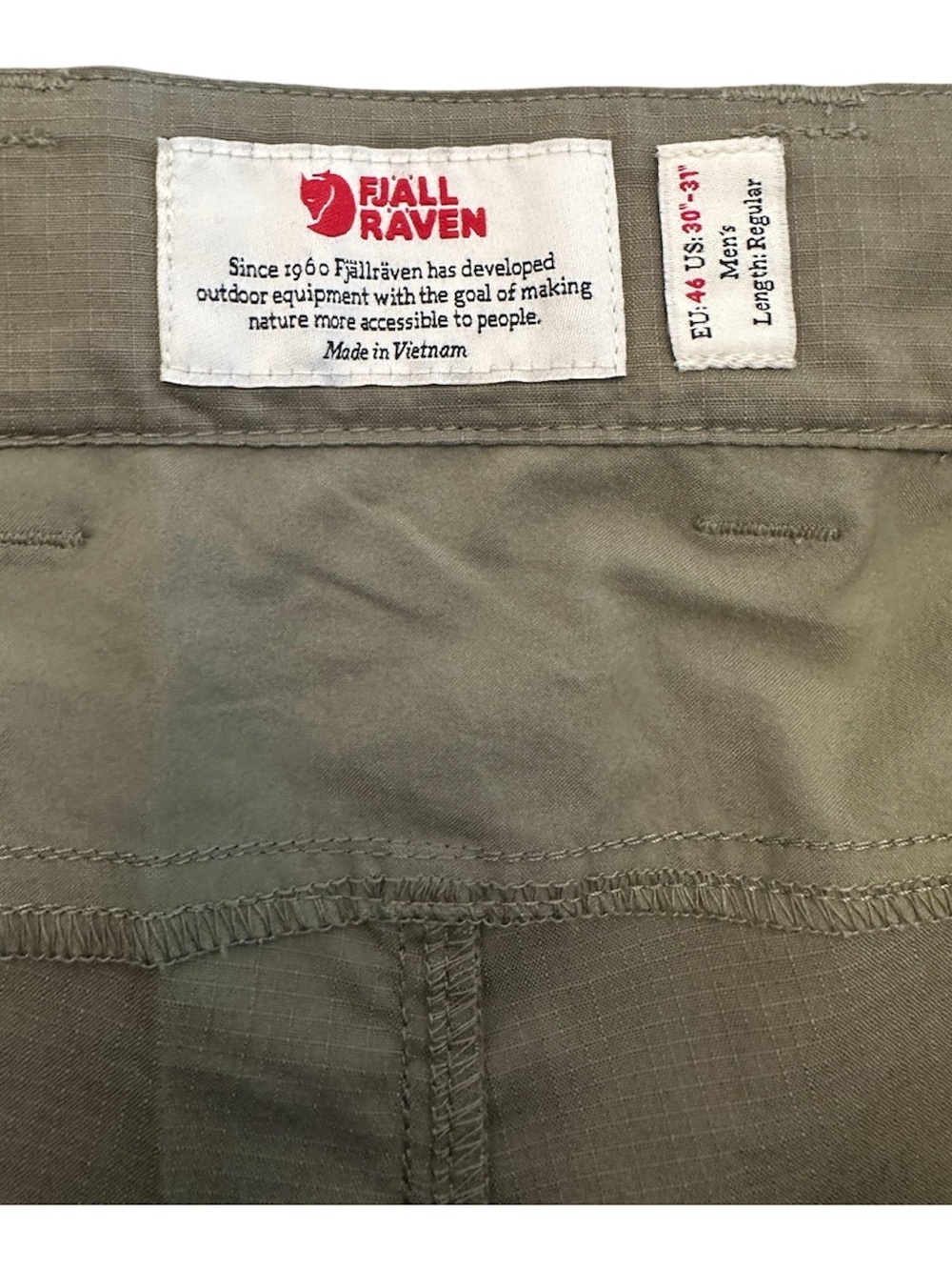 Fjallraven Abisko Midsummer Trousers Pants Mens 30x31 (46) NWT - Picture 5 of 9